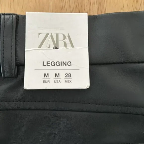 ZARA faux leather leggings NWT - Picture 5 of 10